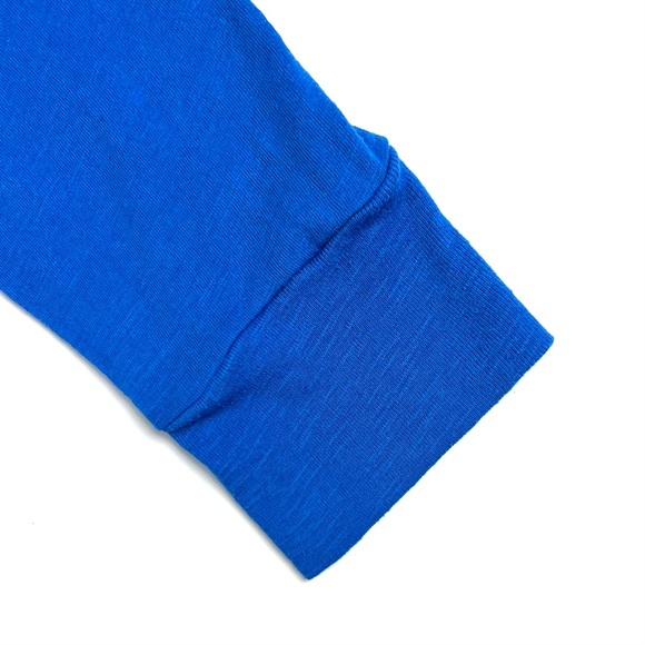 PINK Victoria’s Secret Blue V-Neck Baseball Long Sleeve Tee - Picture 6 of 6